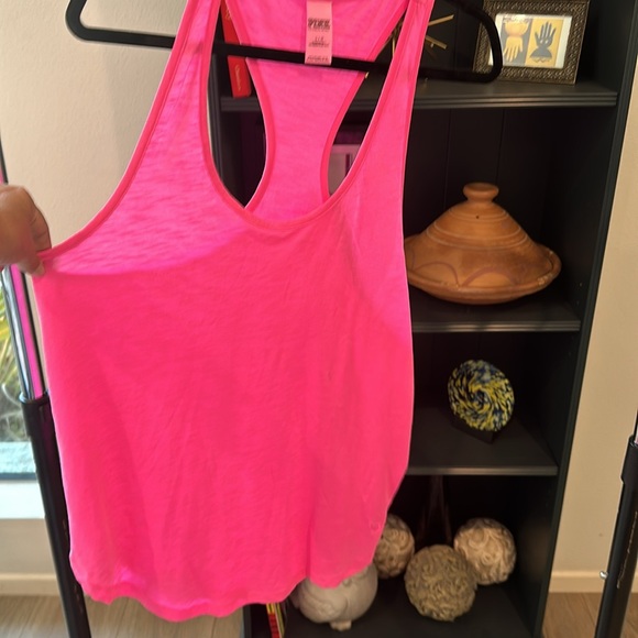 Size L Pink tank top by Pink Victory Secret Sleepwear. Never worn like new. - Picture 6 of 9